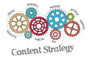 Creating a content calendar for social media strategy.