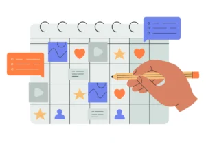 Posting schedule for a successful social media strategy